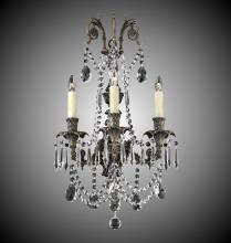 American Brass & Crystal WS2083-A-01G-PI - Three Light Wall Sconce